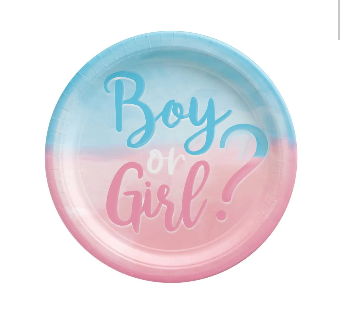 Boy or girl snack plates
