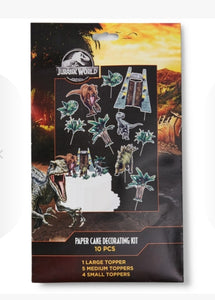 Jurassic World Paper Cake Decorating Kit