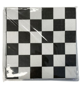 Checkered Napkins 33cm