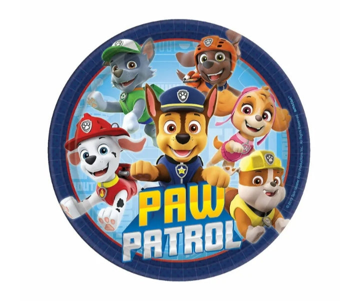 Paw Patrol 7" Plates