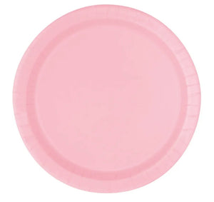 Lovely Pink Paper Plates 9 "