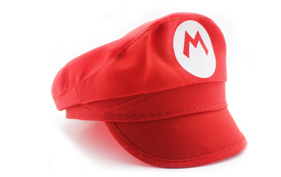 child red m hat