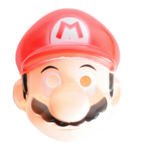 plastic mask red plumber