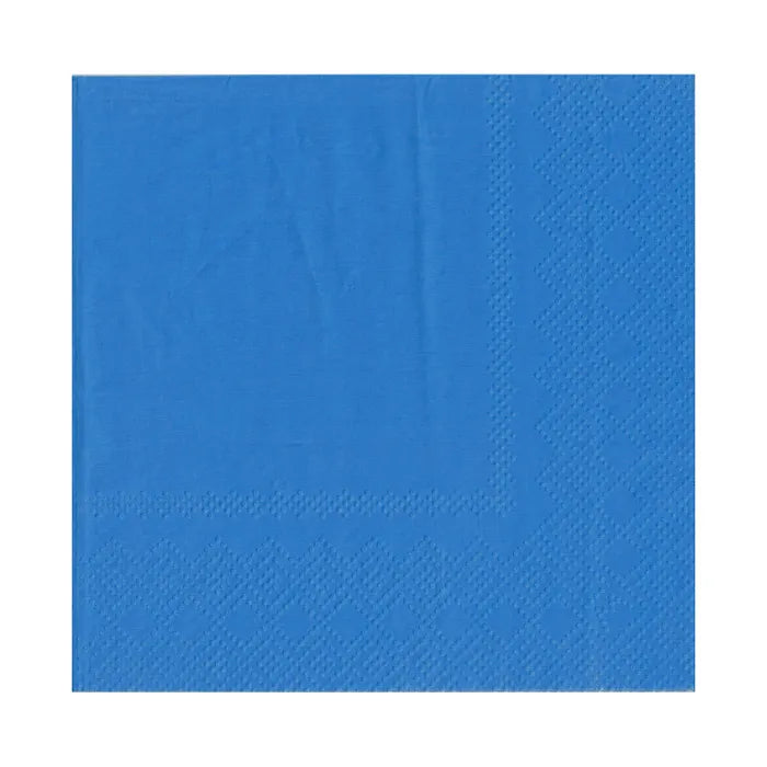 ROYAL BLUE LUNCHEON NAPKINS / SERVIETTES (PACK OF 20)