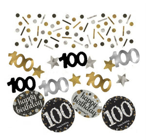 SPARKLING CELEBRATION 100TH BIRTHDAY CONFETTI/TABLE SCATTERS