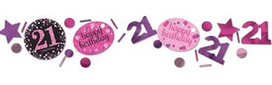 SPARKLING CELEBRATION 21ST BIRTHDAY CONFETTI/TABLE SCATTERS
