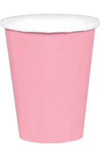 NEW PINK PAPER CUPS 266ML (PACK OF 20)