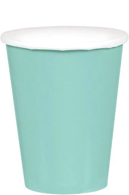 ROBINS EGG BLUE PAPER CUPS 266ML (PACK OF 20)