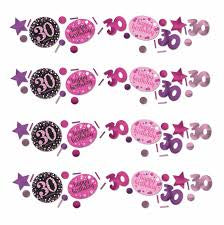 PINK SPARKLING CELEBRATION 30TH BIRTHDAY CONFETTI/TABLE SCATTERS