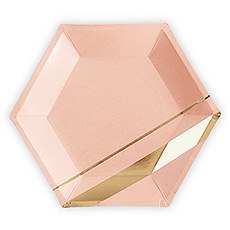 Octagon Pink Plate