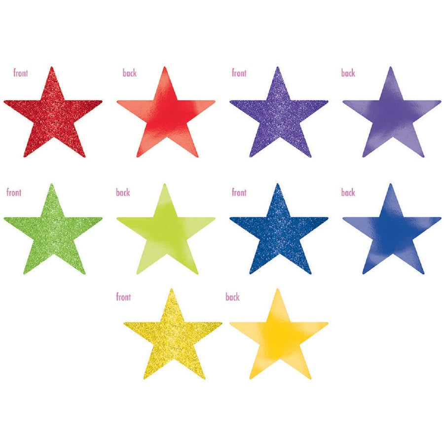 Rainbow Star Cutouts (Pack of 5)