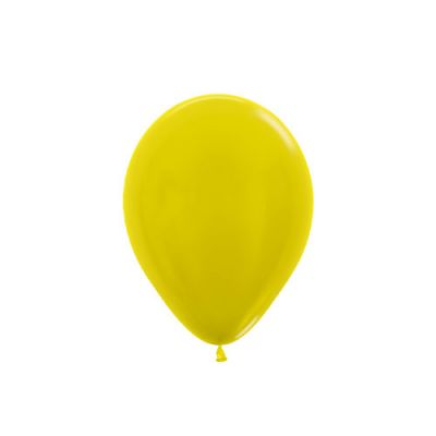 Metallic Yellow 30cm Latex Balloon (10 pieces)