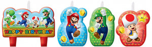 SUPER MARIO BROTHERS BIRTHDAY CANDLE SET