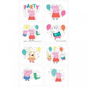 Peppa Pig Confetti Party Tattoos
