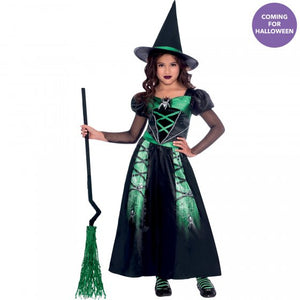 Costume Spider Witch Girls 8-10 Years