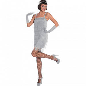 Costume Silver Flapper Women's Size 10-12