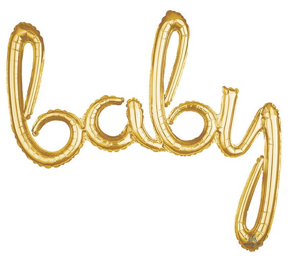 BABY Air-Filled Decoration (Gold)