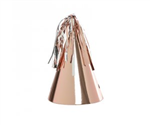 FS PARTY HAT WITH TASSEL TOPPER ROSE GOLD 10PK