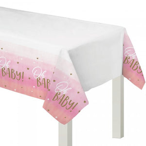 OH BABY Plastic TableCover (Pink)