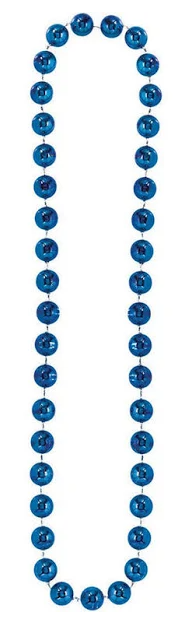 Blue Jumbo Bead Necklace