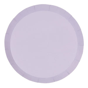 FS PAPER ROUND DINNER PLATE 9" PASTEL LILAC 10PK