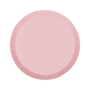 FS PAPER ROUND SNACK PLATE 7" CLASSIC PINK 10PK