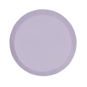 FS PAPER ROUND SNACK PLATE 7" PASTEL LILAC 10PK