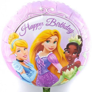 Princess happy birthday foil