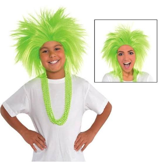 Crazy Wig Neon Lime