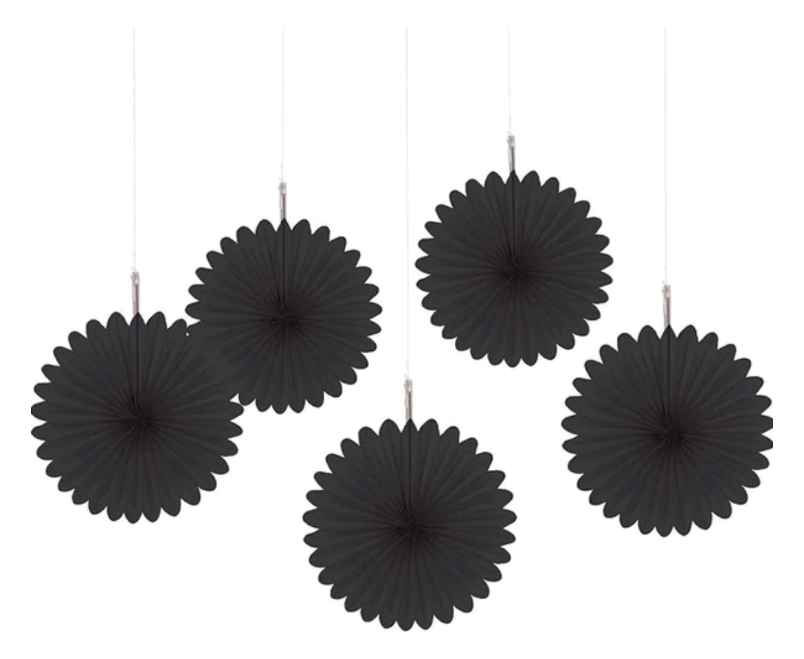 Mini black hanging decoration fan