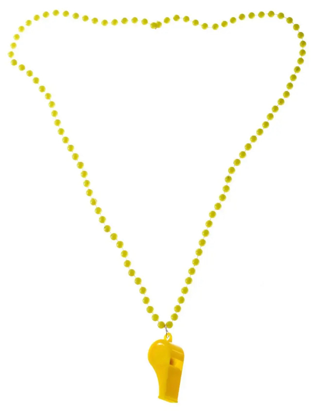 YELLOW WHISTLE ON CHAIN