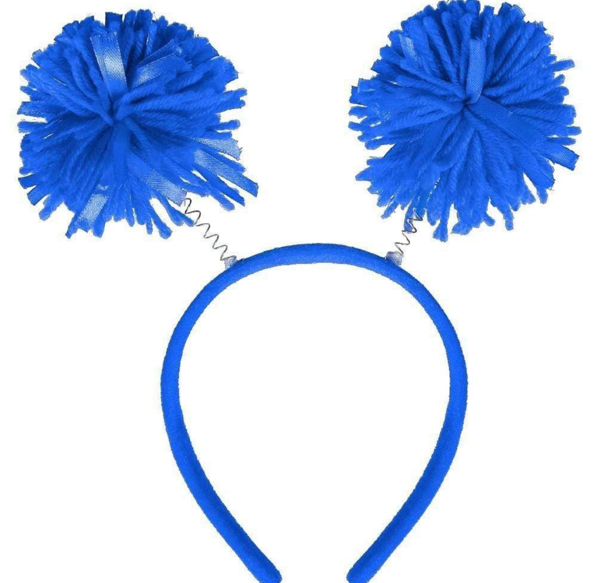 Pom Pom blue headband