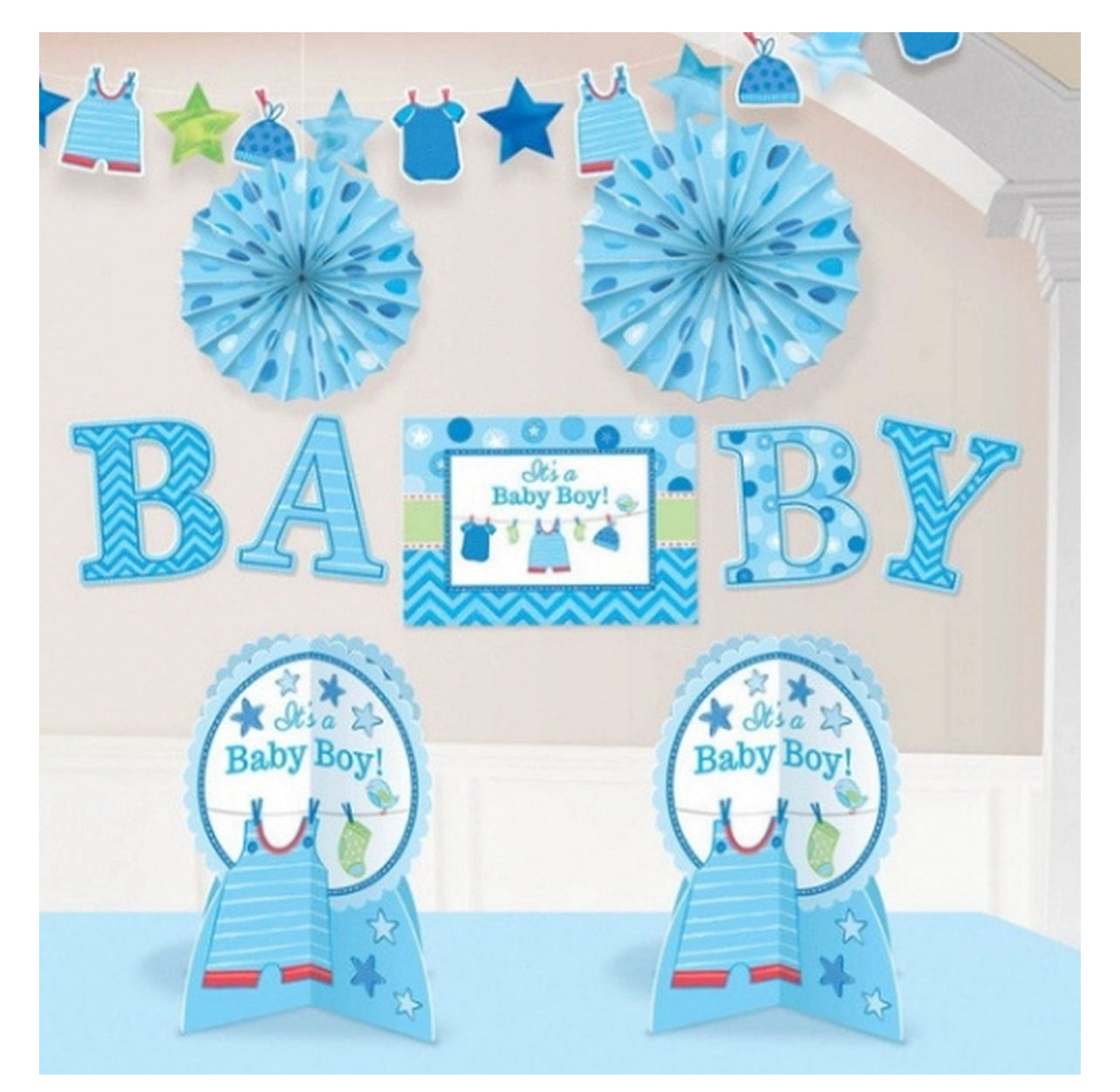 Shower With Love Boy Room Decorating Kit