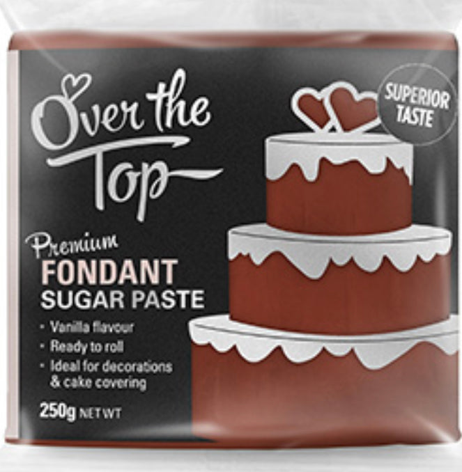 Over the top warm brown fondant 250g