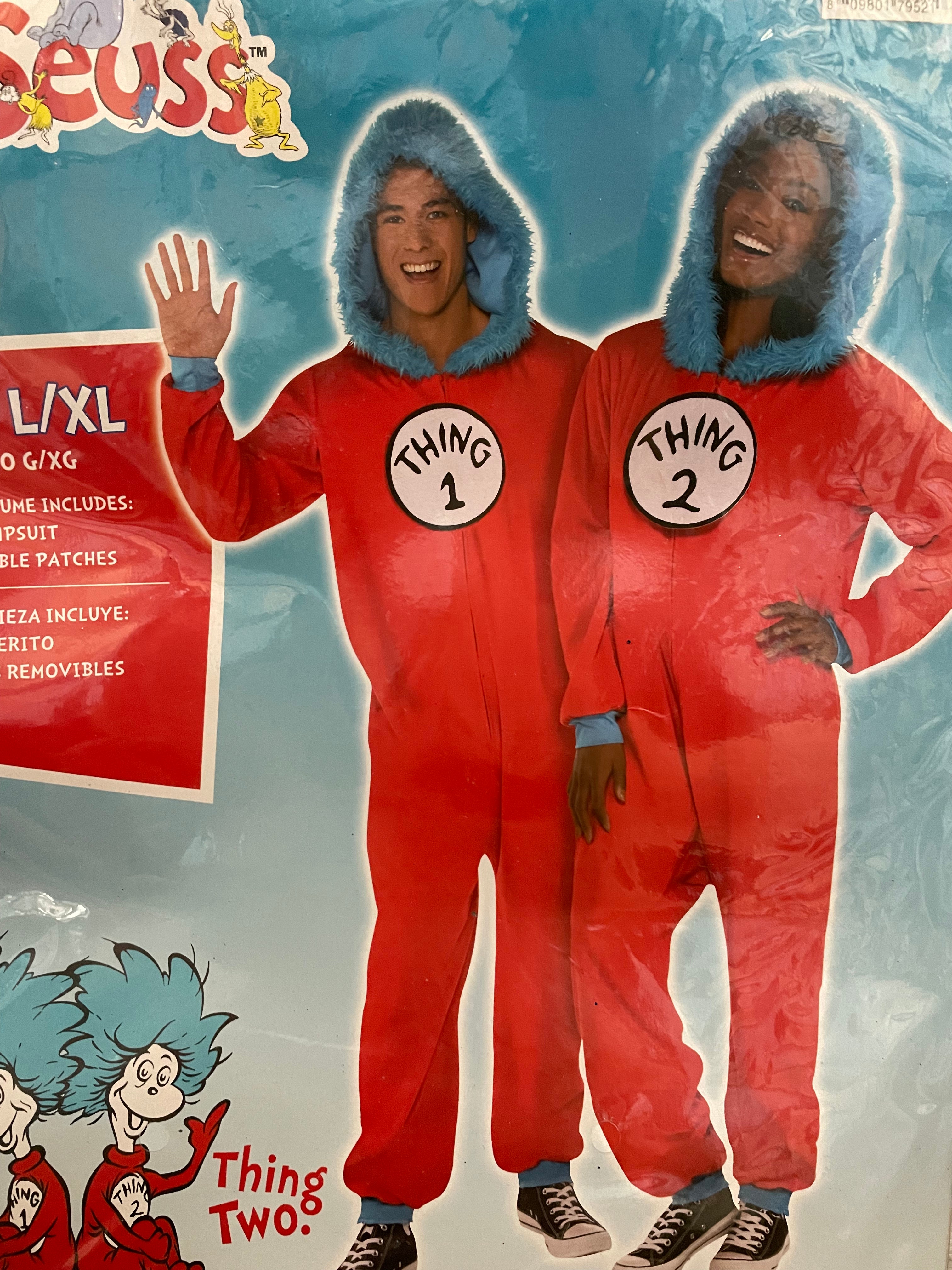 Adult thing 1 jumpsuit