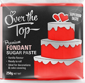 Over the top super red fondant 250g