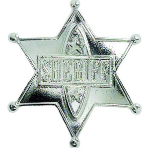 SILVER SHERIFF BADGE