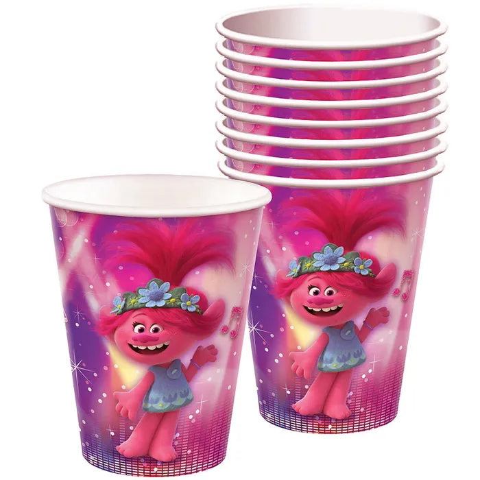 Trolls world tour party cups