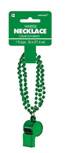 Green whistle on chain