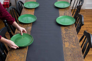 BLACK KRAFT TABLE RUNNER