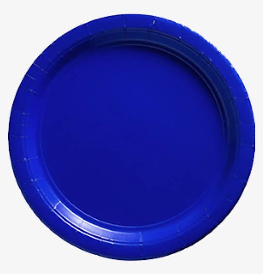 Bright Royal Blue Round Lunch Paper Plates 23cm 20pk