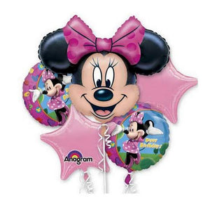 Minnie mouse foil bouquet