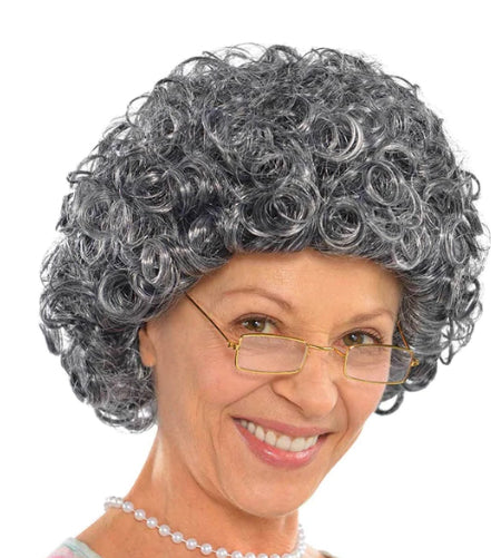 Granny curly wig