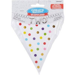 Create your own mini pennant banner
dots