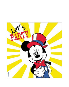 Disney Mickey Carnival Lunch Napkins Pack of 16