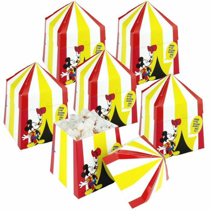 Disney Mickey Mouse Vintage Carnival favour boxes - pack of 6