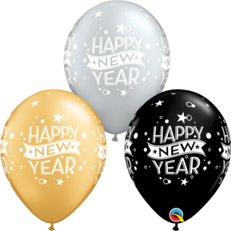 New Years Eve Printed Balloons (10 pack)