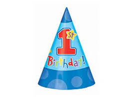 One-derful party hats (8piece)