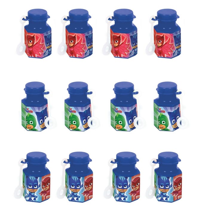 Pj Masks mini bubble bottles ( pack of 12)