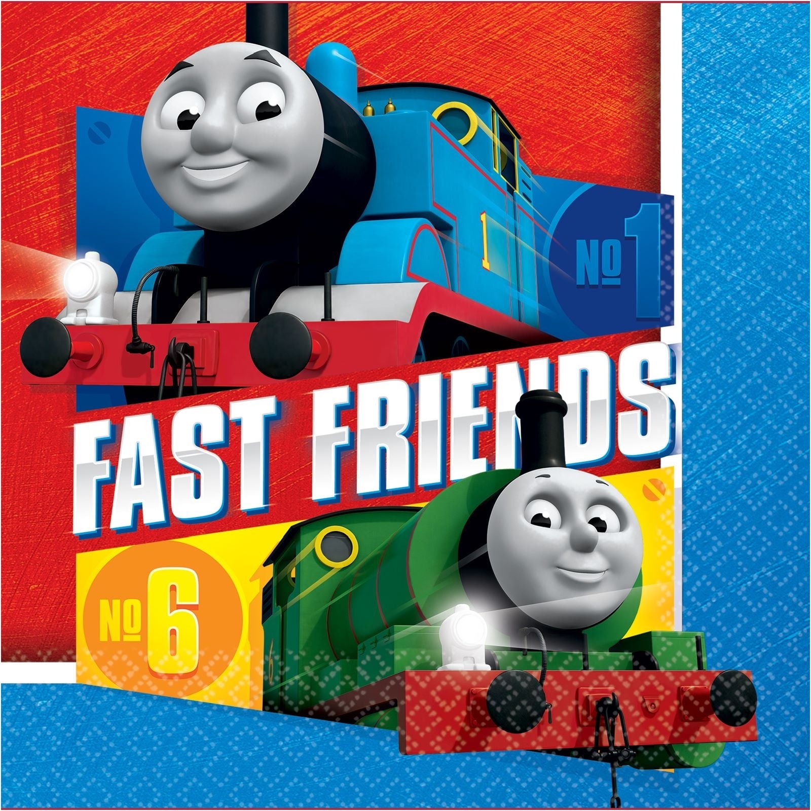 THOMAS THE TANK ENGINE ALL ABOARD LARGE NAPKINS (PACK OF 16)